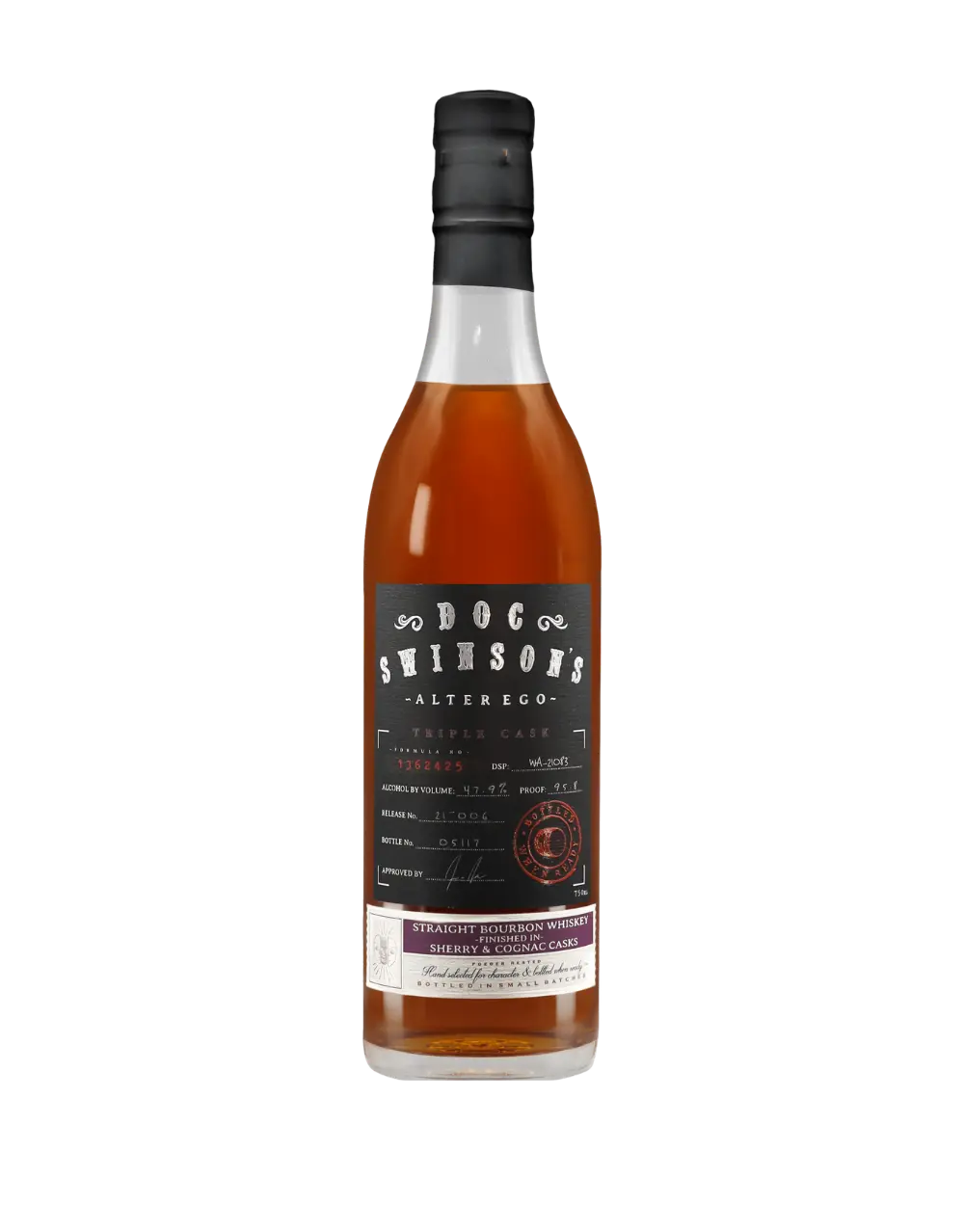 Doc Swinson Alter Ego Triple Cask Straight Burbon Whiskey 750ML