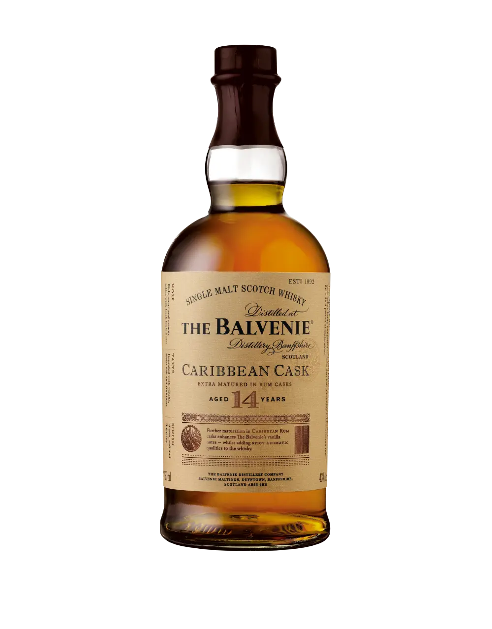 Balvenie Caribbean Cask 14 Year Old Single Malt 750ML
