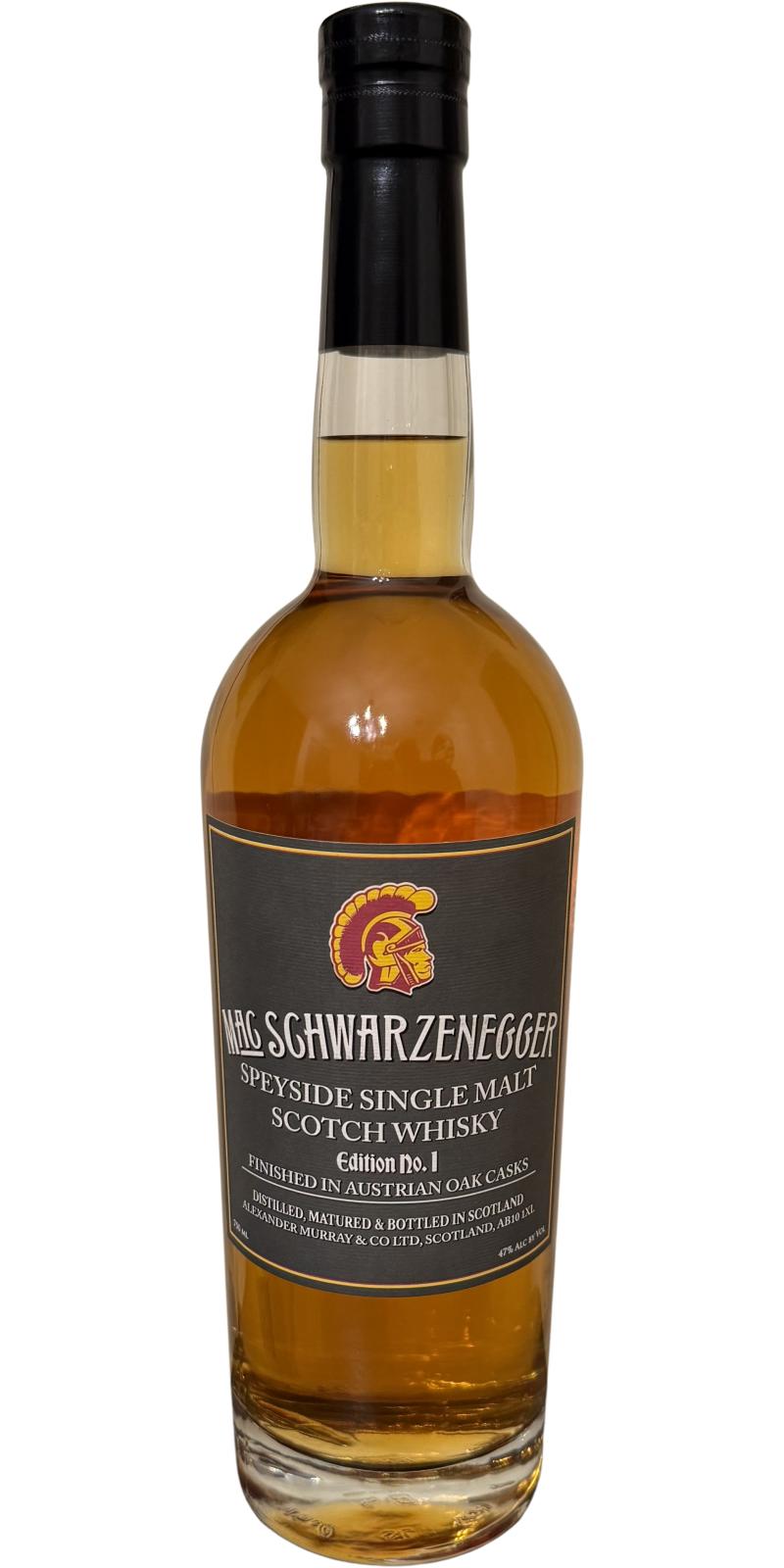 Macschwarzenegger Eddition No. 01 Austrian Oak Cask Finish Single Malt Whisky 750ML