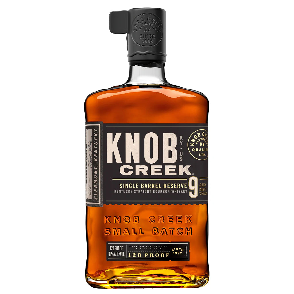 Knob Creek Single Barrel Reserve Kentucky Bourbon  9 Year old 120 proof 750ML