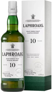 Laphroaig 10 Year old Single Malt Whisky 750ML