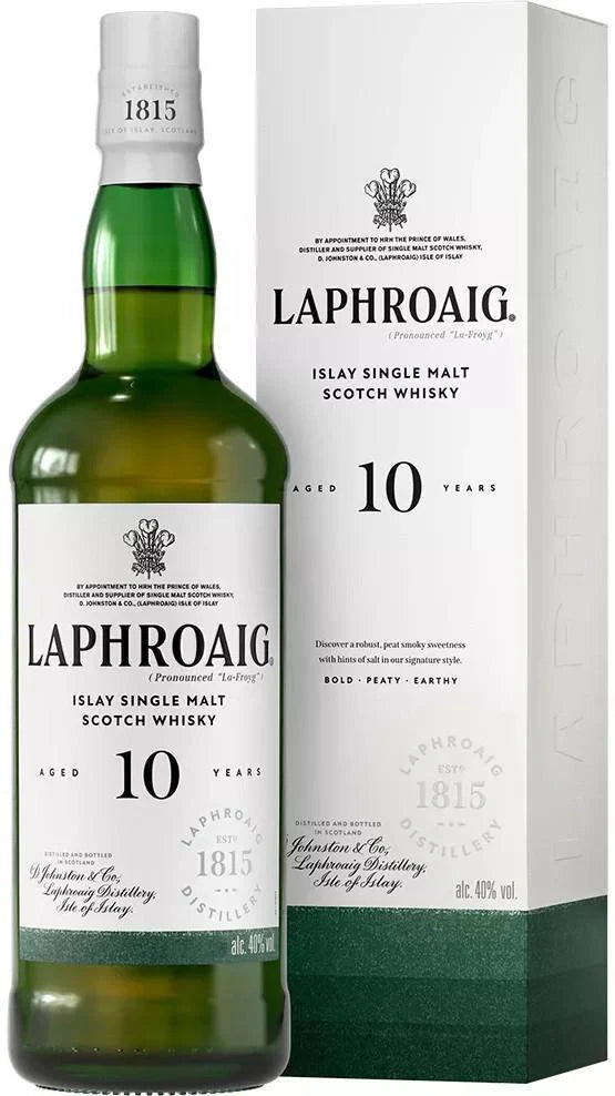 Laphroaig 10 Year old Single Malt Whisky 750ML