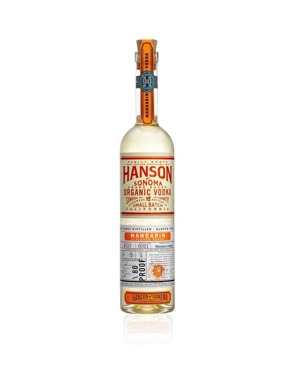 Hanson Organic Mandarin Vodka 750ML