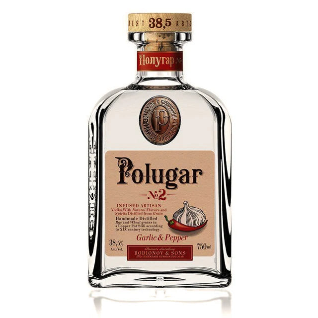 Polugar No.2 Garlic & Pepper Vodka 750ML